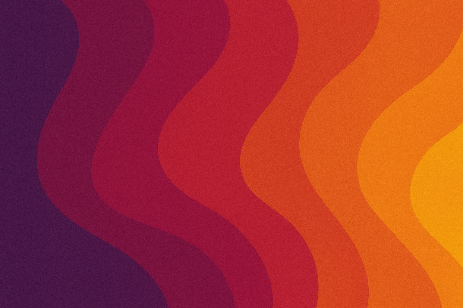 Abstract gradient waves in purple to orange
