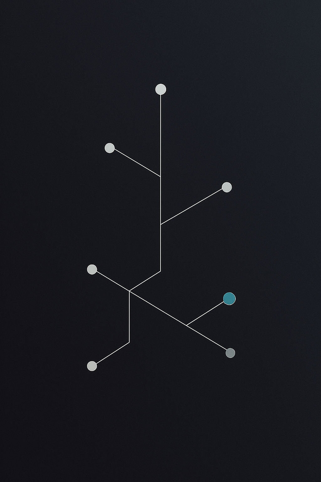 Network diagram with connected nodes