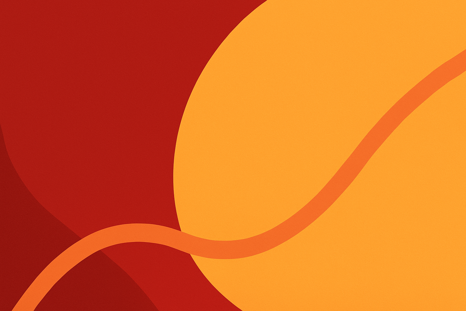 Abstract technology shapes in red and orange